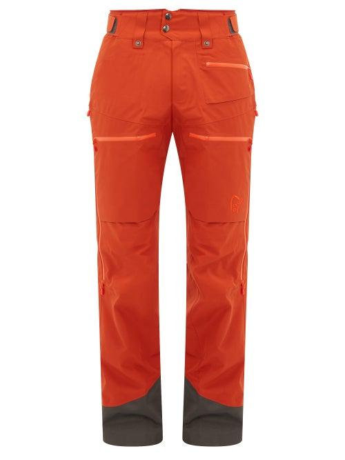 Matchesfashion.com Norrona - Lofoten Gore Tex Insulated Ski Trousers - Mens - Orange