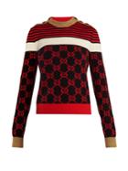 Gucci Gg-jacquard Cotton-blend Sweater