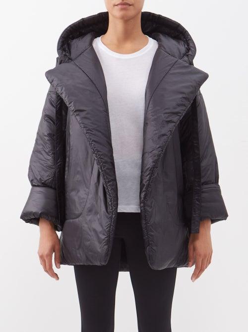 Norma Kamali - Sleeping Bag Hooded Padded Nylon Coat - Womens - Black
