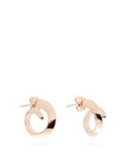 Matchesfashion.com Bottega Veneta - Coiled Rose Gold-plated Sterling-silver Earrings - Womens - Rose Gold