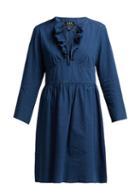 Matchesfashion.com A.p.c. - Poppy Cotton Chambray Dress - Womens - Indigo