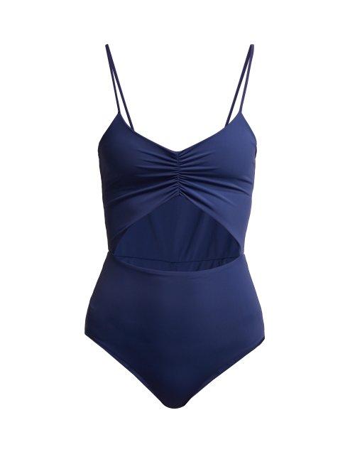 Matchesfashion.com Dos Gardenias - Sleeper Swimsuit - Womens - Navy