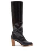Matchesfashion.com Gabriela Hearst - Bocca Knee High Leather Boots - Womens - Black