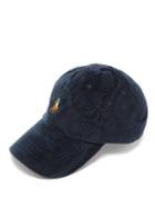 Matchesfashion.com Polo Ralph Lauren - Logo Embroidered Corduroy Baseball Cap - Mens - Navy