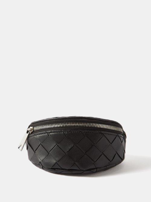 Bottega Veneta - Intrecciato-leather Wrist Pouch - Mens - Black