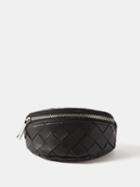 Bottega Veneta - Intrecciato-leather Wrist Pouch - Mens - Black