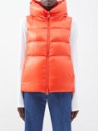 Herno - Globe Hooded Gilet - Womens - Orange