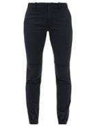 Matchesfashion.com Nili Lotan - Zipped-cuff Cotton-blend Slim-leg Jeans - Womens - Navy
