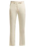 Matchesfashion.com Etro - Violante Straight Leg Cady Trousers - Womens - Ivory