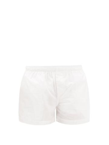 Wardrobe.nyc Wardrobe. Nyc - Release 07 Cotton-poplin Shorts - Womens - White