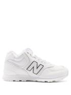 Junya Watanabe X New Balance - 574 Shearling-lined Leather Trainers - Mens - White