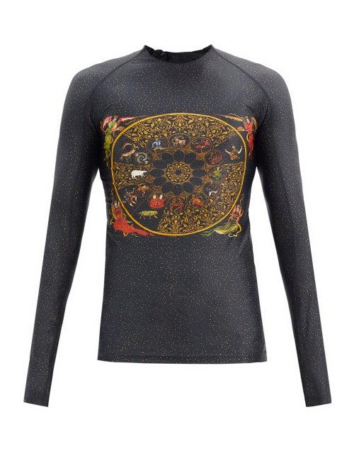 Matchesfashion.com Gmbh - Luna Zodiac-print Long-sleeved T-shirt - Mens - Black Multi