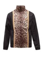 Mens Rtw Dolce & Gabbana - Leopard-print Zip-through Shell Track Jacket - Mens - Multi