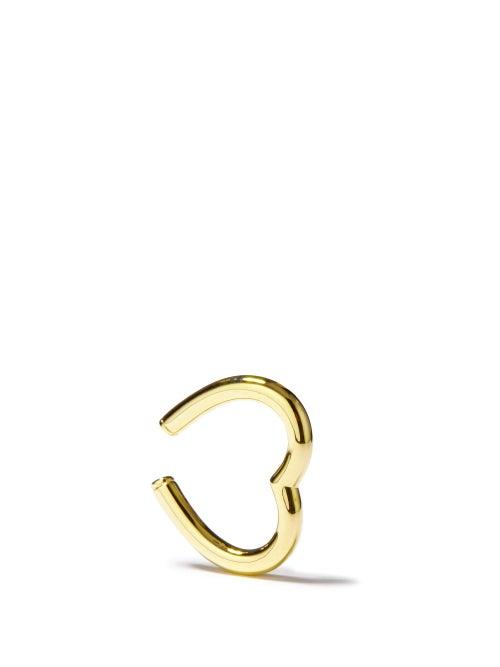 Ladies Fine Jewellery Yvonne Lon - 9kt Gold Heart Ear Cuff - Womens - Yellow Gold