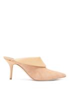 Matchesfashion.com Malone Souliers - Tilly Suede-leather Mules - Womens - Nude