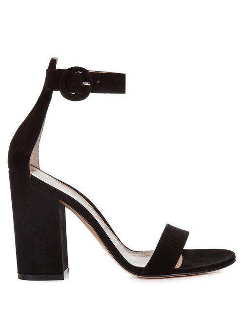 Matchesfashion.com Gianvito Rossi - Versilia 100 Suede Sandals - Womens - Black