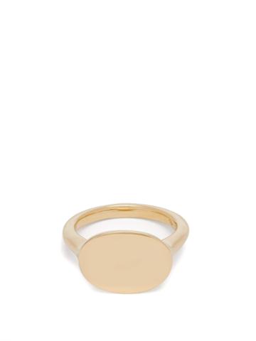 Biales 18kt Gold Oval Signet Ring