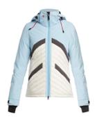 Matchesfashion.com Perfect Moment - Chevron Quilted Ski Jacket - Womens - Blue Multi