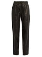 Joseph Astrid Loose-fit Leather Trousers