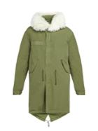 Mr & Mrs Italy Shearling-trimmed Cotton Parka