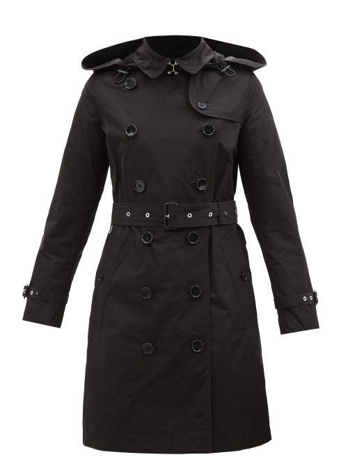 Burberry - Kensington Hooded Nylon Trench Coat - Womens - Black