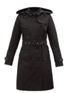 Burberry - Kensington Hooded Nylon Trench Coat - Womens - Black