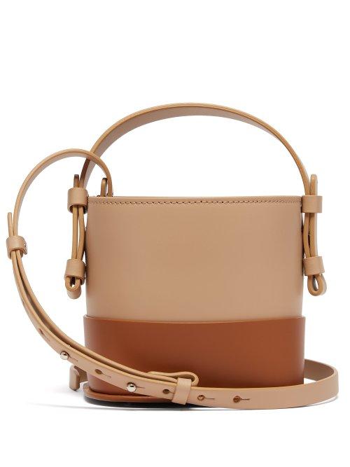Matchesfashion.com Nico Giani - Ardenia Mini Leather Bucket Bag - Womens - Tan Multi