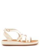 Matchesfashion.com Ancient Greek Sandals - Delia Comfort Leather Flatform Sandals - Womens - White