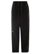 Balenciaga - 3b-embroidered Cotton-jersey Track Pants - Mens - Black