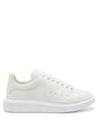 Alexander Mcqueen - Raised-sole Leather Trainers - Mens - White
