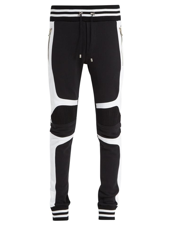 Balmain Biker Panelled Track Pants