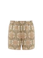 Matchesfashion.com Ditions M.r - Kaleidoscopic-print Elasticated Shorts - Mens - Multi
