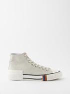 Paul Smith - Kelvin Suede High-top Trainers - Mens - White Multi