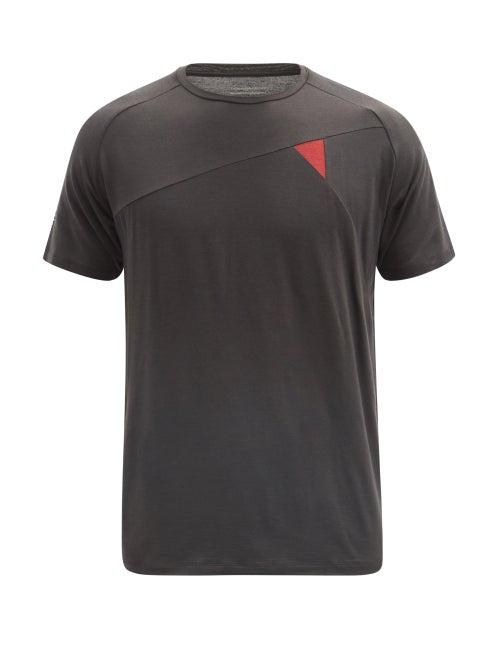 Matchesfashion.com Klttermusen - Fafne Panelled Jersey T-shirt - Mens - Black