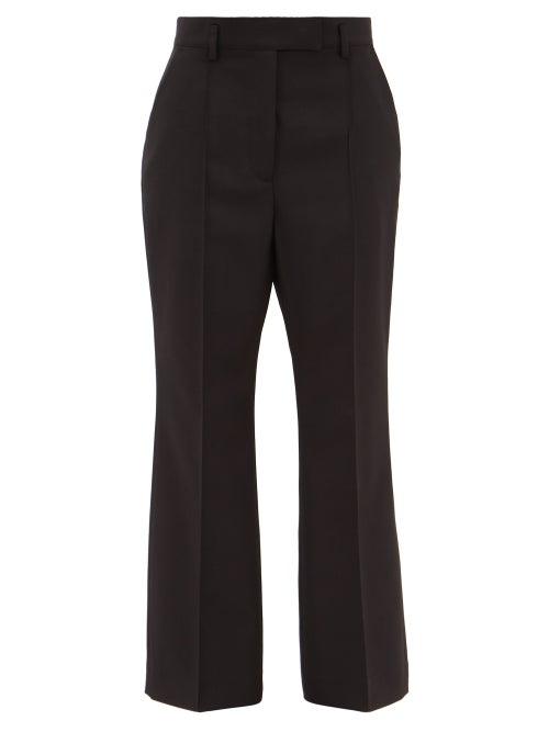 Matchesfashion.com Acne Studios - Patrina Flared Wool-blend Trousers - Womens - Black
