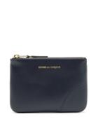 Comme Des Garons Wallet - Logo-stamped Leather Pouch - Mens - Navy