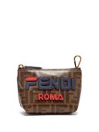 Matchesfashion.com Fendi - Mania Ff Make Up Bag - Womens - Brown Multi