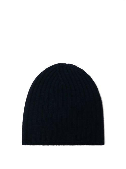 Mens Accessories Jil Sander - Ribbed Wool Beanie Hat - Mens - Navy