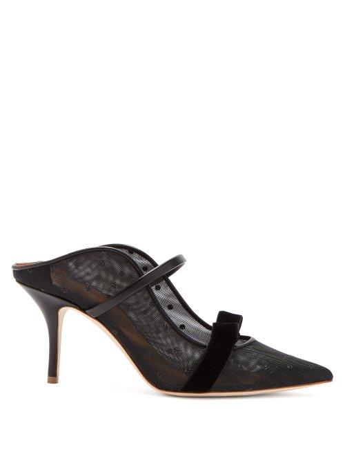 Matchesfashion.com Malone Souliers By Roy Luwolt - Marguerite Luwolt Mesh Mules - Womens - Black