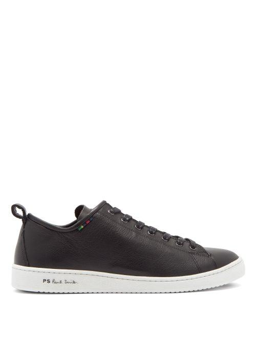 Matchesfashion.com Paul Smith - Miyata Logo-embossed Leather Trainers - Mens - Black