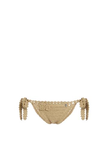 She Made Me Jannah Tie-side Crochet Bikini Briefs