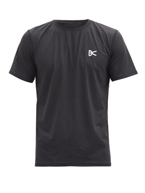 Matchesfashion.com District Vision - Race Logo-print Mesh T-shirt - Mens - Black