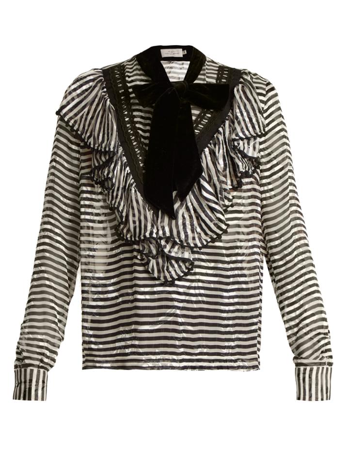 Preen By Thornton Bregazzi Phillipa Silk-blend Devor Top