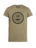 Balmain Circle Logo-print Cotton T-shirt