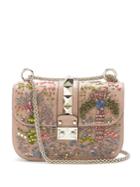 Valentino Lock Small Embellished Shoulder Bag