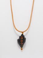 Dezso - Sapphire, Tiger's Eye & 18kt Gold Necklace - Womens - Red Multi