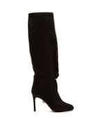 Matchesfashion.com Samuele Failli - Betsy Knee High Suede Boots - Womens - Black