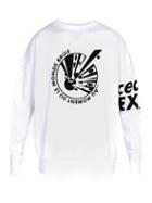 Matchesfashion.com Faith Connexion - Explosion Crew Neck Cotton Sweatshirt - Mens - White