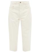 Raey - Carrot Cropped Organic-cotton Jean - Womens - Ivory