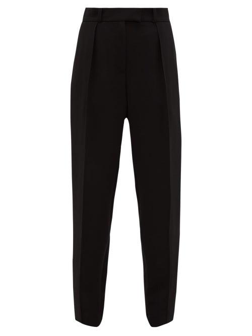 Matchesfashion.com A.p.c. - Sandra Pintucked Crepe Trousers - Womens - Black